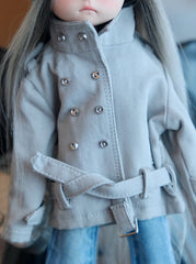 Relaxed Mini Trench Coat for Blythe & BJD Doll
