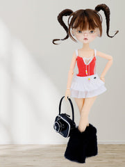 Retro One-Piece Swimsuit | Fits BJD & Blythe Dolls