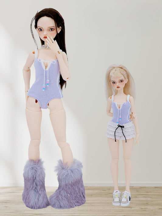 Retro One-Piece Swimsuit | Fits BJD & Blythe Dolls