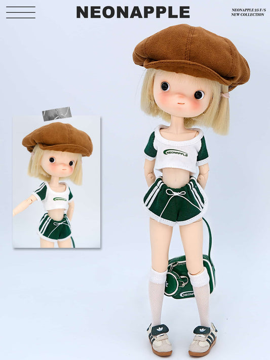 Retro Raglan Colorblock Sportswear Set for Blythe & BJD Dolls