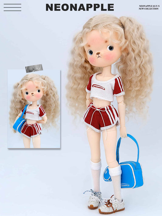 Retro Raglan Colorblock Sportswear Set for Blythe & BJD Dolls