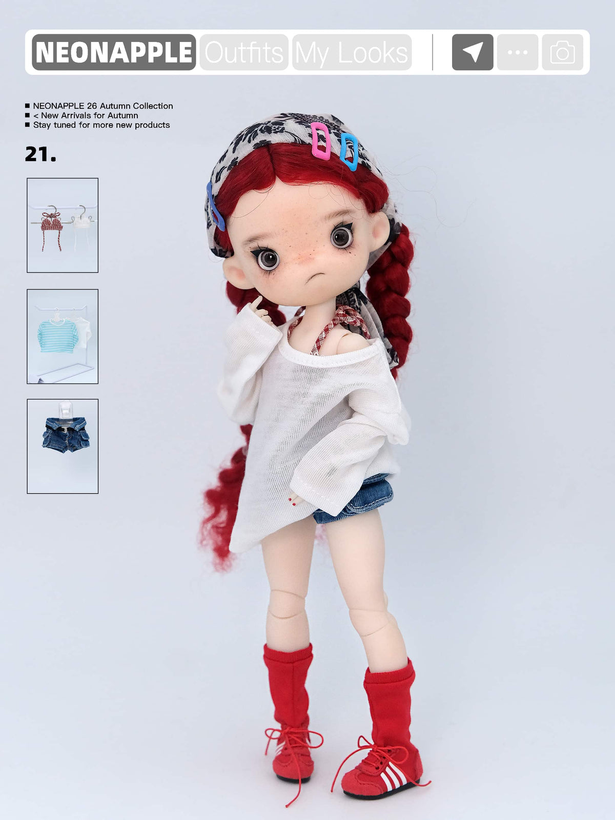 Slouchy Off-Shoulder Top For Blythe & Bjd Dolls