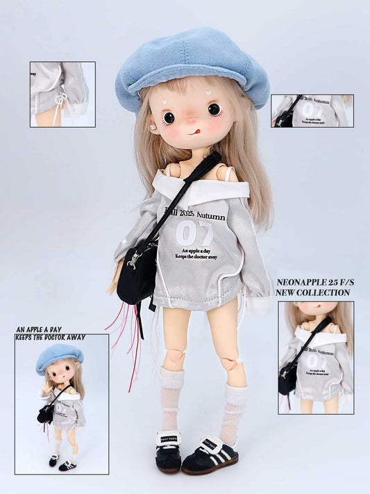 Suede Cloud Doll Hat｜Bendable Brim｜Fits Various Doll Head Sizes