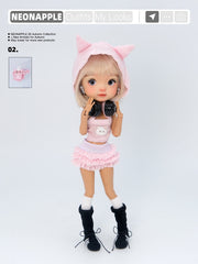 Sweet & Edgy Tall Lace-Up Boots For Blythe & Bjd Dolls