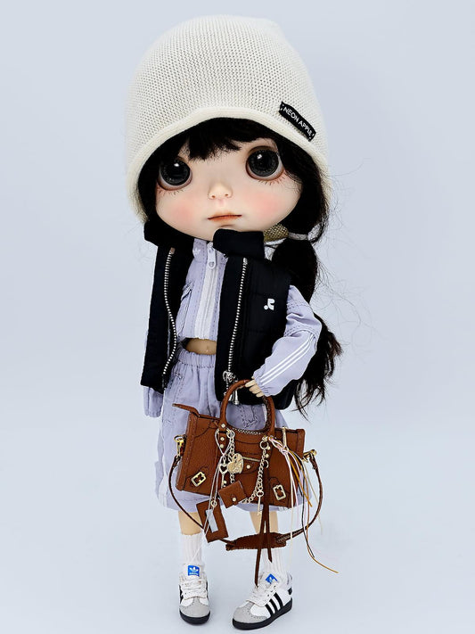 Mini Biker Bag for For 1/6 BJD&Blythe Dolls | Cute & Edgy Fashion Accessory ✨