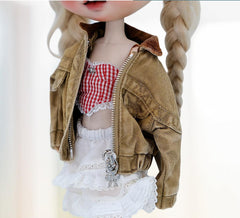 Vintage Denim Jacket – For Blythe & BJD Dolls