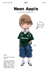 Vintage Washed Denim Capri Pants for Dolls