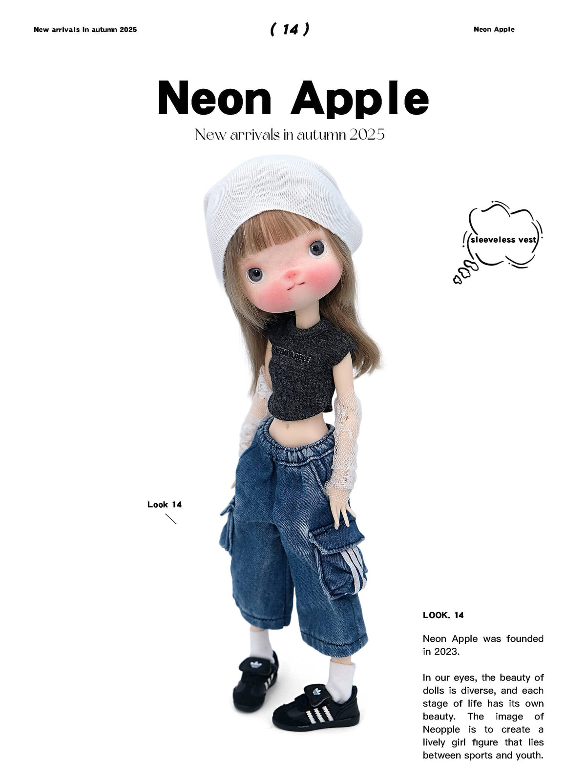 Vintage Washed Denim Capri Pants for Dolls