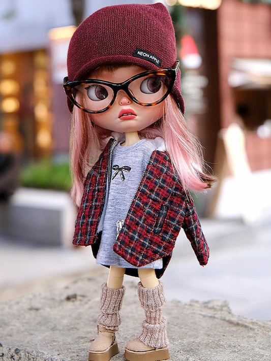 Quilted Cotton Jacket - Fits Blythe, BJD & Similar Dolls