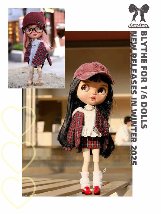 Quilted Cotton Jacket - Fits Blythe, BJD & Similar Dolls