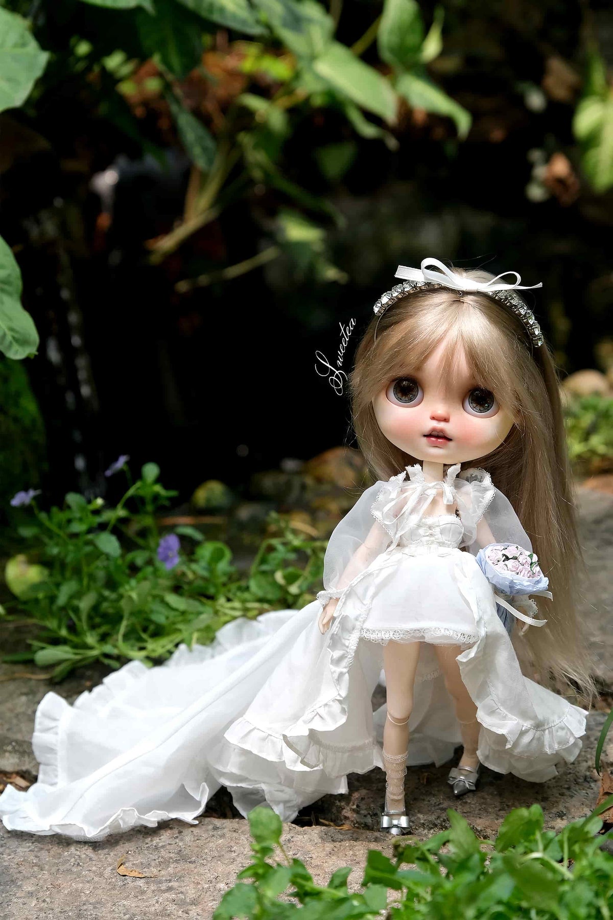 Dreamy Princess Gown Set--White