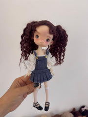 Customizable BJD Doll Jenju Full Set | OOAK Faceup + Outfit Options