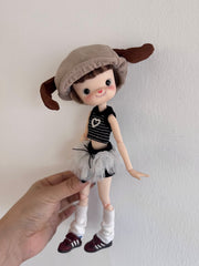 Customizable BJD Doll Jenju Full Set | OOAK Faceup + Outfit Options