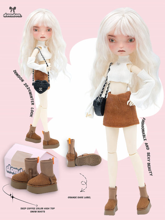 【BJD & Blythe Fashion Snow Boots】Platform Mid-Calf Boots